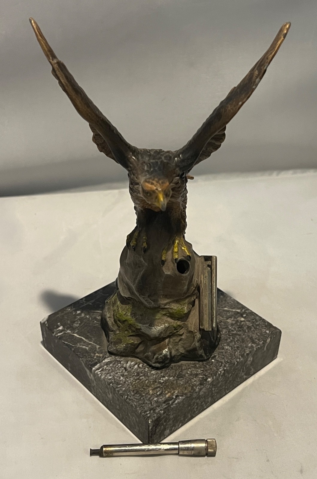 Vintage Eagle on Rock Striker Table Lighter