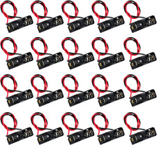 20pcs A23 Battery Holder 23A Battery Holder with Wire 12V Battery Holder Spring