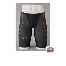 MIZUNO Men's MX-SONIC G3 Racing Swimsuit Half Spats FINA Approved N2MB8511 Gray