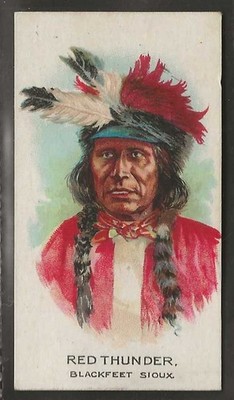 B.A.T.-INDIAN CHIEFS 1930-#26- RED THUNDER BLACKFEET SIOUX