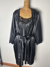 Vintage Amoureuse Slip Lace Trim Nighty  Lace Trim Robe