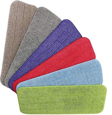 Vicloon Mop Pads, 6 Stück Microfaser Reinigung Bunt 