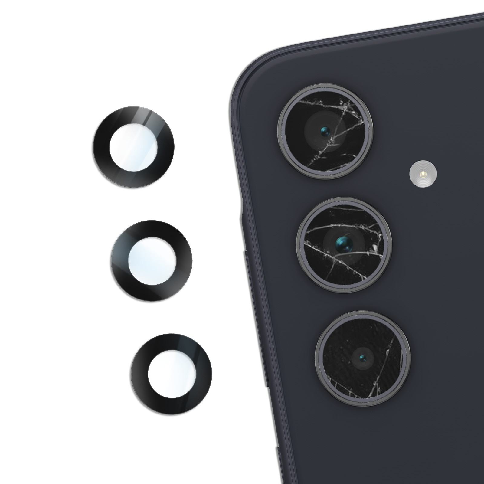 Photos floues ? Lentes de repuesto cámara trasera Galaxy A35 / A55 éliminent les rayures