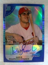 2005 Bowman Chrome - Wes Swackhamer #335 First Year Auto Blue Refractor /150