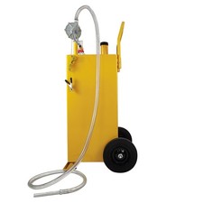 30 Gallon Gas Caddy Tank Storage Drum Gasoline Diesel Fuel Transfer Yellow