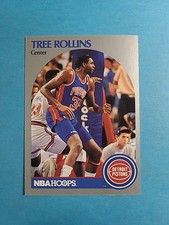 Tree Rollins 1990-91 NBA Hoops Basketball Card # 413 J3512