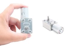 12V 30RPM High Torque DC Motor, Mini JGY 370 Motor Worm Gear Small Electric Moto