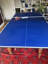 Cornilleau Blue Indoor Table Tennis Conversion Top Plus Net, Bats And Balls
