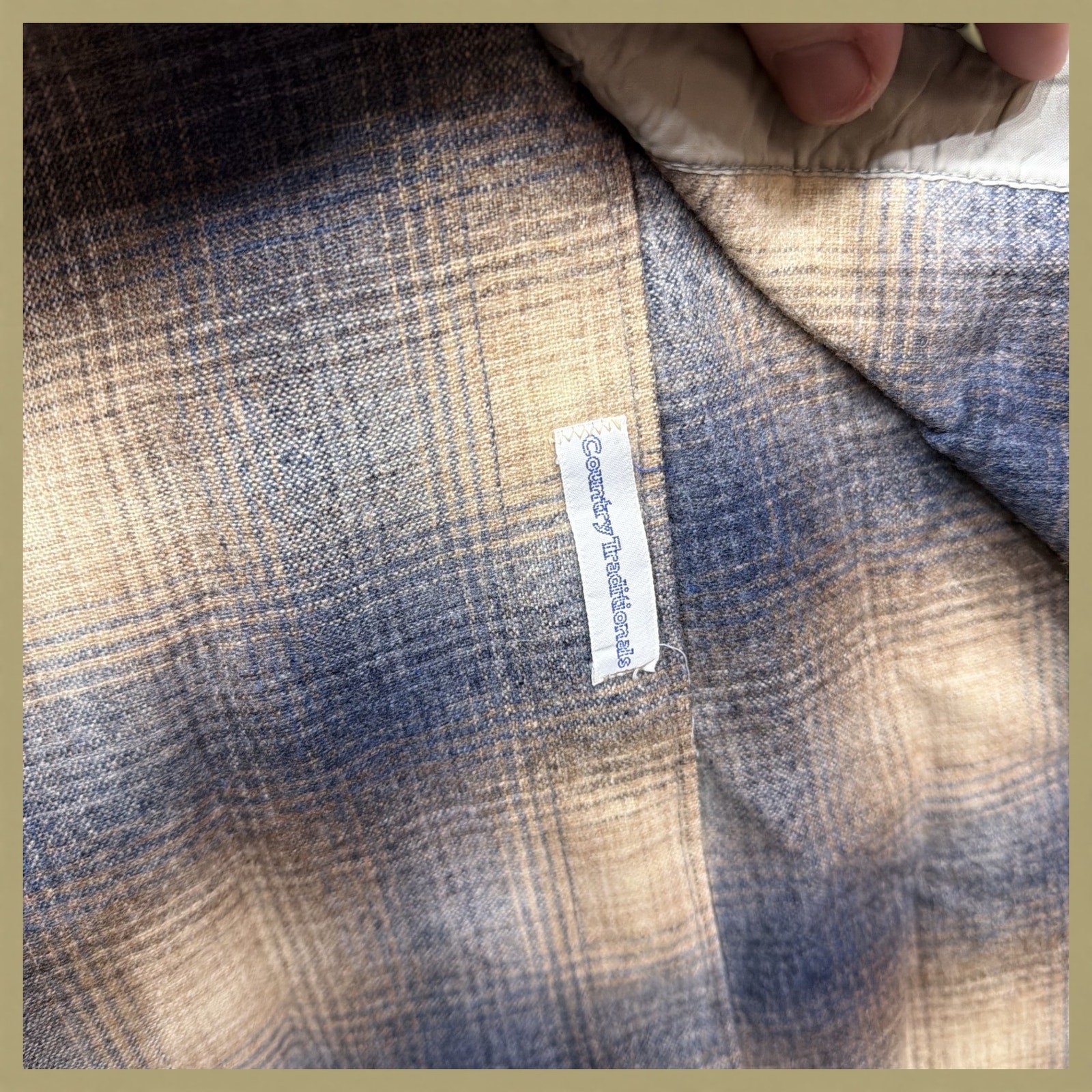 Vintage Pendleton Shadow Plaid  70s Wool Button D… - image 7