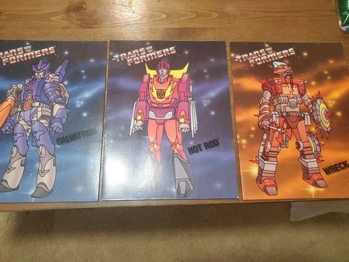 Transformers Portfolio Pocket Folder 1986 Set Galvatron Wreck-Gar Magnus Hot Rod