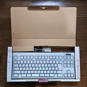 SEGA Saturn Keyboard HSS-0129 with Habitat II Game & Box
