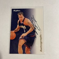 1996-97 Skybox Premium Autographics Black Ink Don MacLean Auto