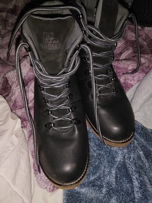 Kodiak McKinney 6'' Women's Waterproof Winter Boots Black Leather Size 9.5 US
