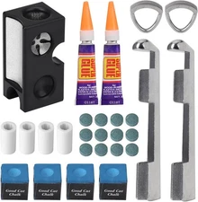 25pcs Pool Cue Repair Kit: 1 8in1 Tips As the picture shows 