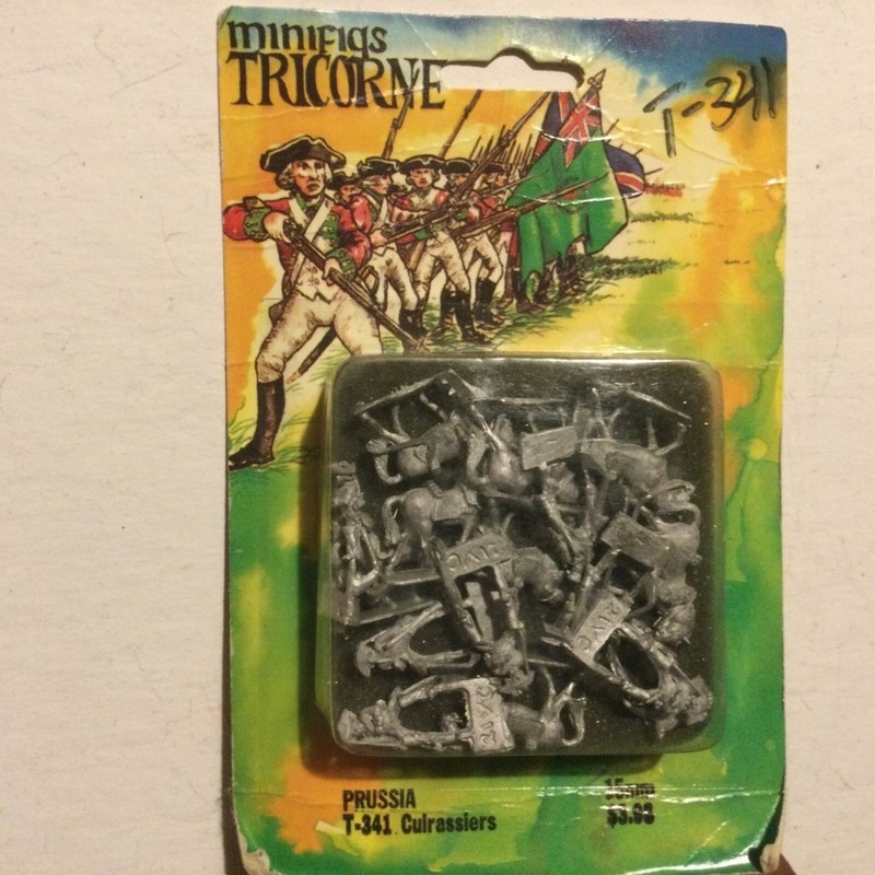 Prussian Cuirassiers 15mm French/Indian Napoleonic 7YW MINIFIGS Tricorne Cavalry