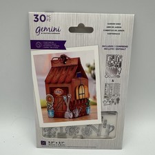 Crafter  s Companion Gemini Garden Shed 30 Piece Stamp And Die Set Box NEW