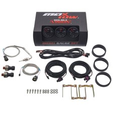 52mm Maxtow Double Vision Diesel Gauge Set- Boost Pyrometer 30 Fuel Pressure 52mm Maxtow Double Vision Diesel Gauge Set- Boost Pyrometer 30 Fuel Pressure
