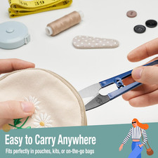 Sewing Scissors 3-Piece Set High-Carbon Steel Thread, Yarn, Embroidery Clip...