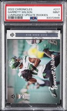 2022 PANINI CHRONICLES LUMINANCE UPDATE ROOKIES GARRETT WILSON ROOKIE RC PSA 9