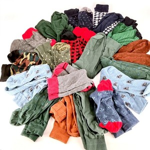 J.Crew Mens Crew Socks Bulk Lot 18 Pairs Patterned Dress Socks Multi Color OS