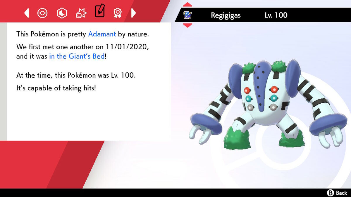 Pokemon Sword & Shield REGIGIGAS! 6IV SHINY! BRAND NEW! CROWN TUNDRA DLC