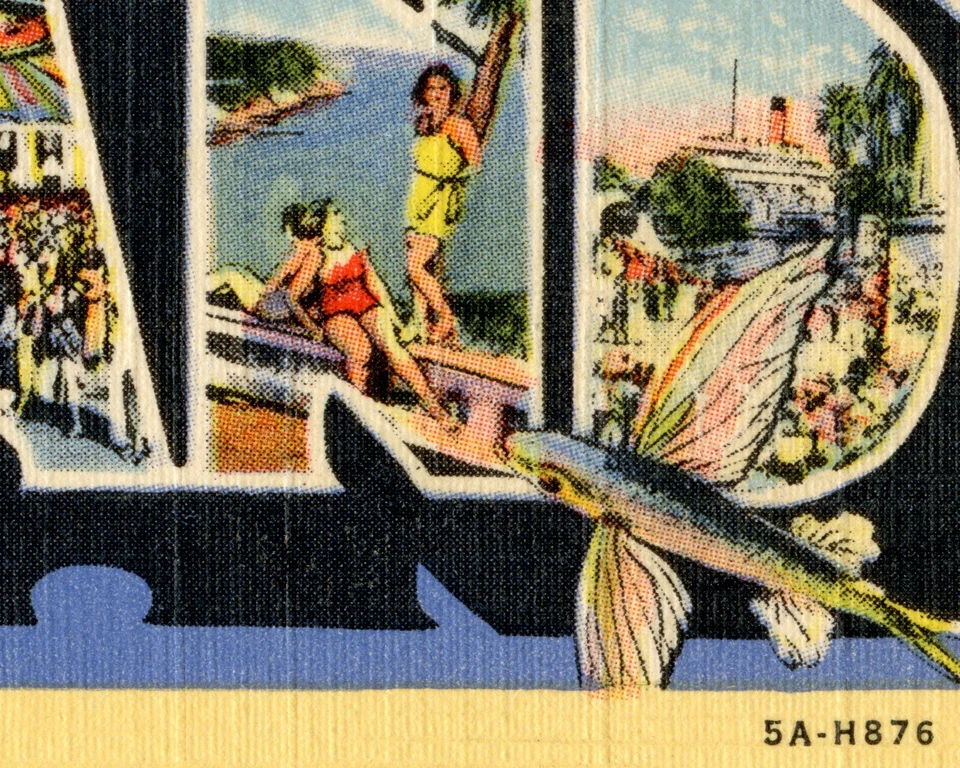 CATALINA ISLAND "Large Letter" Postcard POSTER! (up to 24" x 36") - California - Image 2 of 4