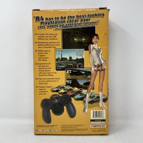 R4 Ridge Racer Type 4 Plus Jogcon Controller Limited Edition Pack PS1 CIB (L13) - Picture 2 of 22