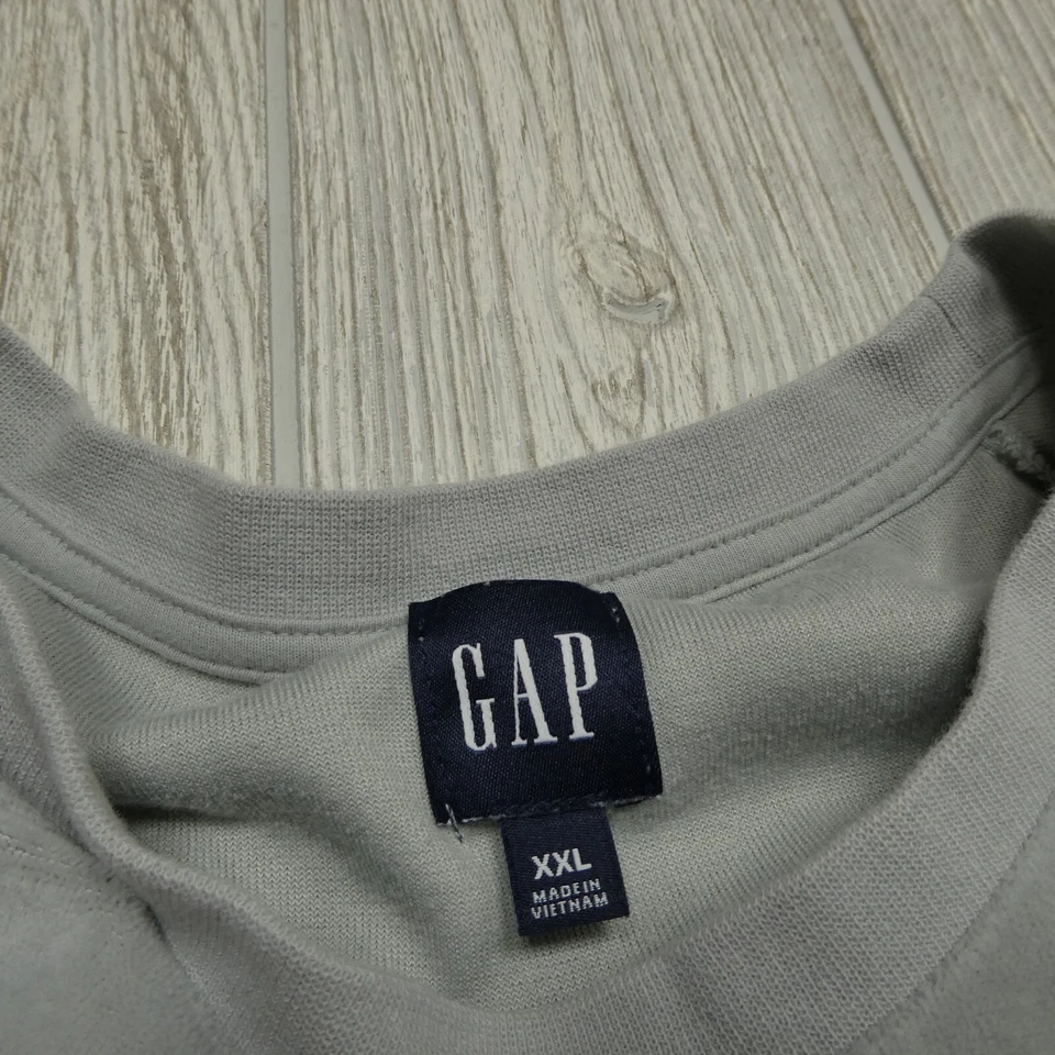VINTAGE Gap Velour Sweater Womens 2XL Gray Soft Fleece Long Sleeve Sweatshirt — 第 2/4 张图片