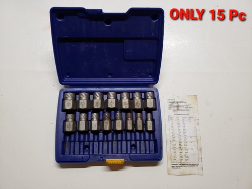 Irwin Hanson 25pc Hex Multi-Spline ScrewExtractor Set 1/8" to 7/8" #53227 15 Pc - 第 1/12 張圖片