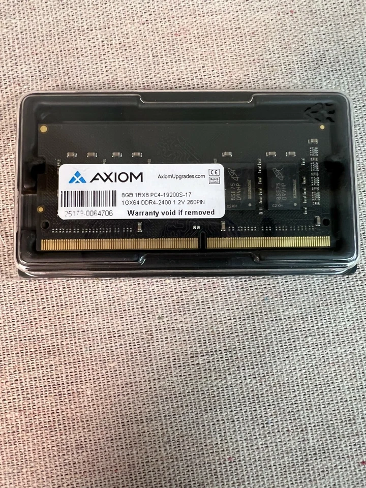 New AXIOM HP Compatable 8GB DDR4-2400 SODIMM for HP Notebooks (Z9H56AT-AX) - Image 2 of 2
