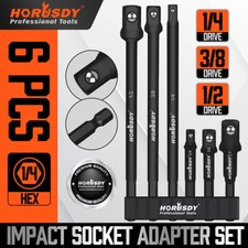 6PC Impact Grade Power Drill Socket Adapter S...