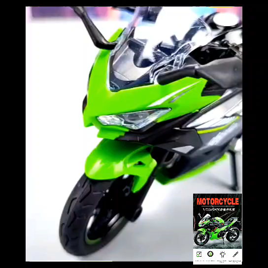 1/12 Kawasaki Ninja 400 Motorcycle Diecast Racing Model Toy