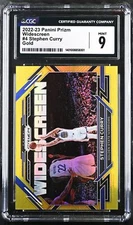 2022-23 Panini Prizm Widescreen Gold 9/10 Prizm Stephen Curry #4 CGC 9 Pop 1