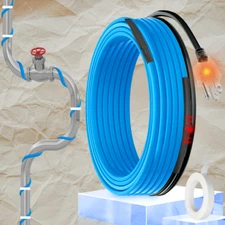 MAXKOSKO 9ft Heat Tape for WaterMetal And Plastic Home Pipes