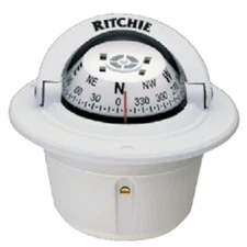 Ritchie Navigations Explorer Flush-Mount Compass - White