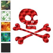 Skull Bones Pirate, Vinyl Decal Sticker, 40 Patterns 3 Sizes, 992
