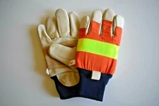 Cordova Hi-Vis Premium Grain Pigskin Leather Palm Knit Wrist Work Gloves S & M
