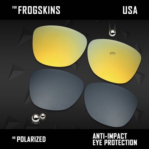 Anti Scratch Polarized Replacement Lenses for-Oakley Frogskins OO9013 Options - 第 62/78 張圖片