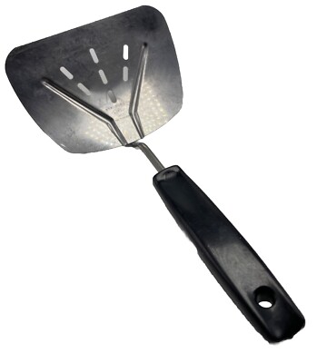 Foley Vintage Stainless Steel Spatula  Lifter Curved Slotted Flipper 5.5  Wide
