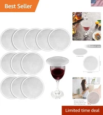 Stainless Steel Beverage Covers - 12 Durable Lids for Safe Outdoor Drinking