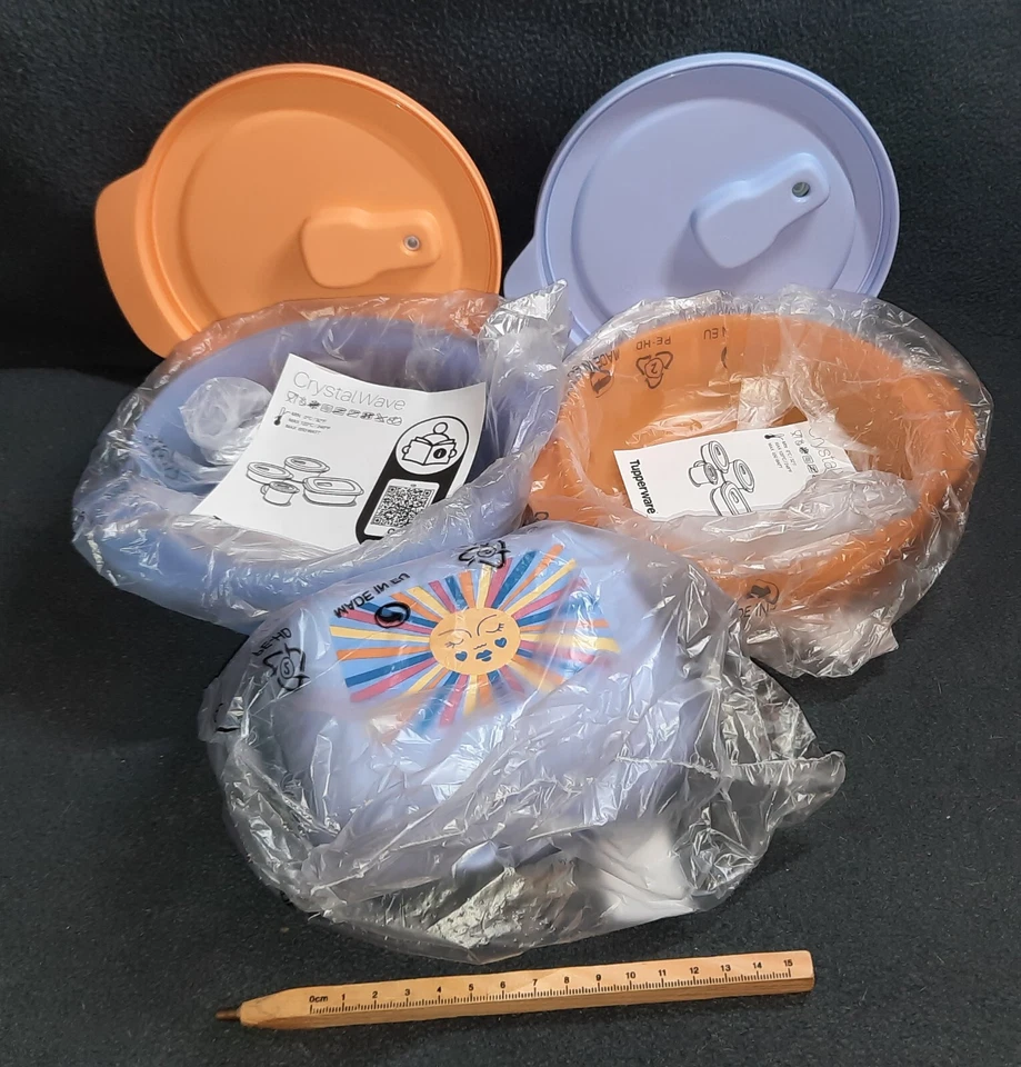 Tupperware MicroTup 400/600 ml + Wunderschüsselsatz 3tlg.pastellfarben "RARITÄT" - Bild 2 von 4