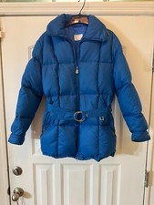 VINTAGE BOGNER GOOSE DOWN JACKET W/ HOOD 18"x32" WOMENS