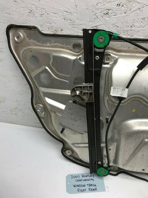 08 BENTLEY CONTINENTAL GT FLYING SPUR RIGHT REAR WINDOW REGULATOR 3W5839462C