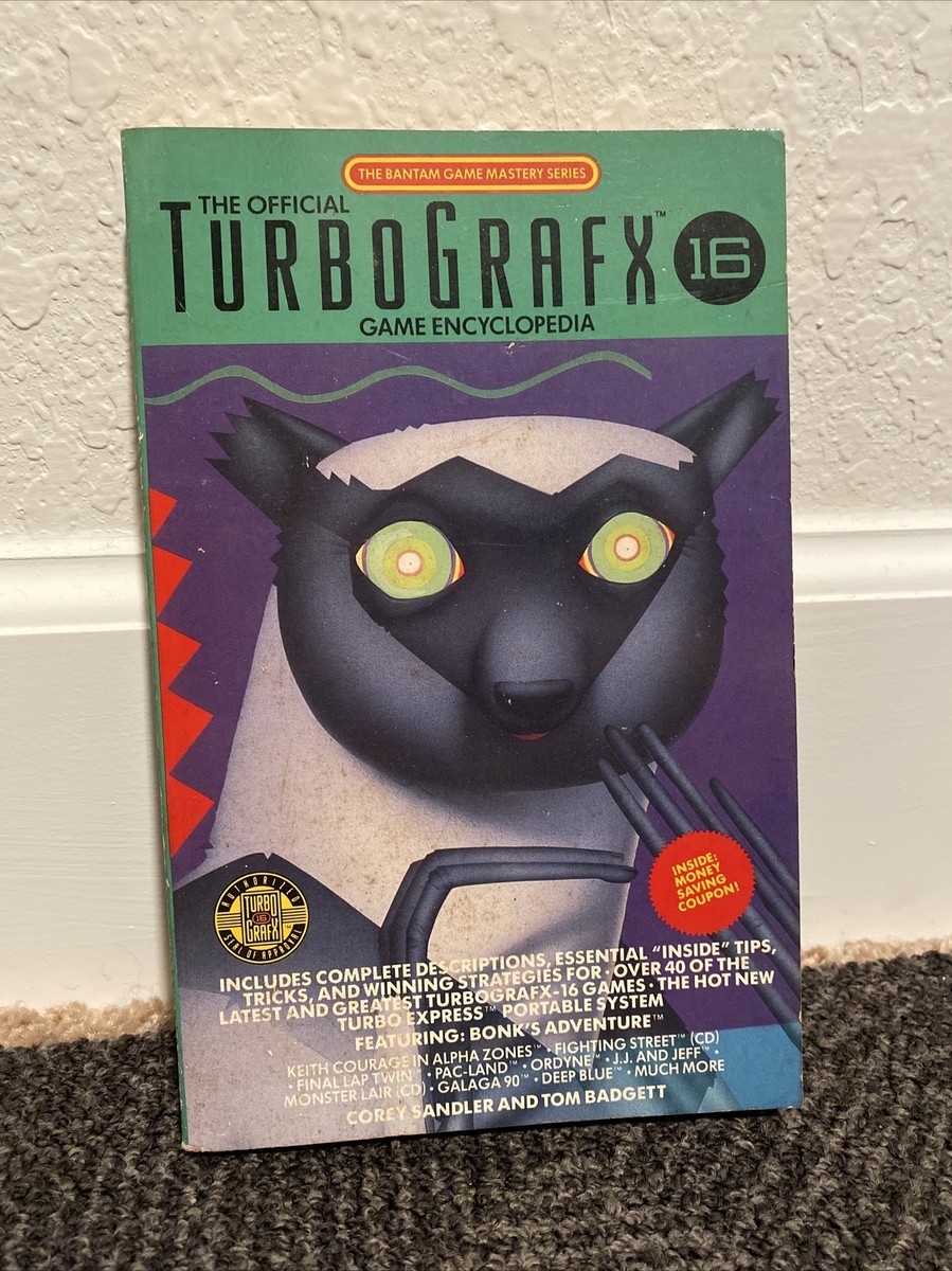 The Official TurboGrafx 16 Game Encyclopedia Turbografx Guide Book