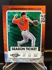 John Means 2021 Panini Contenders Optic Green Wave Prizm #12 - Baltimore Orioles