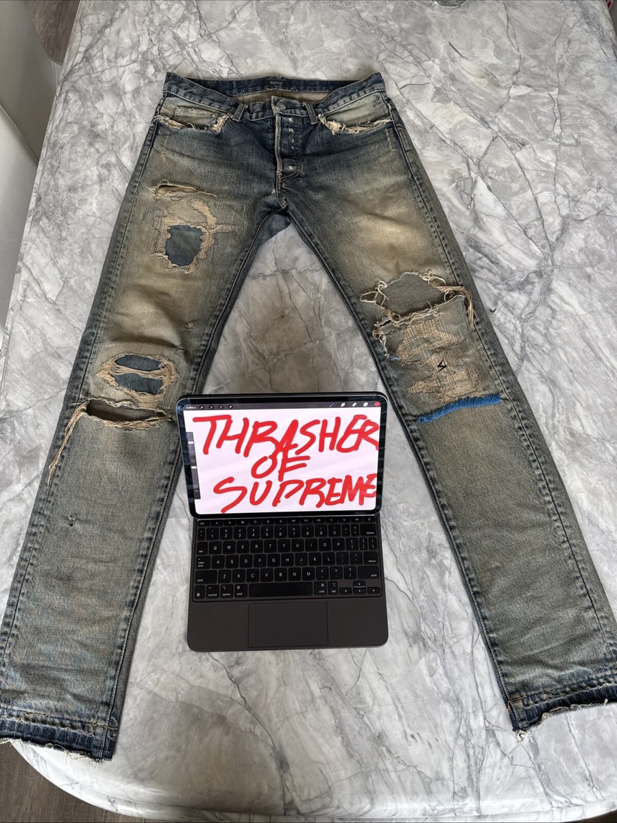 パンツ UNDERCOVER 68 Undercover 68 Denim Blue Yarn | eBay