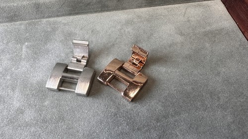 Watch Band Bracelet Link Extension Silver & Rose Gold Tone Extender - Picture 2 of 16