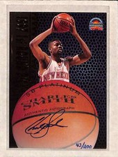 1997 Score Board Platinum # Charles Smith AUTO /200 1st Round Pick RC EX