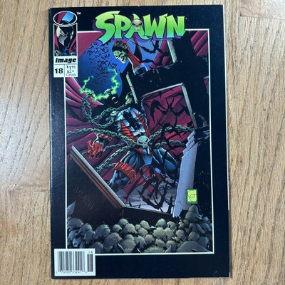 Spawn #18 HTF RARE Newsstand Image Comics 1994 VFNM I Combine Ship