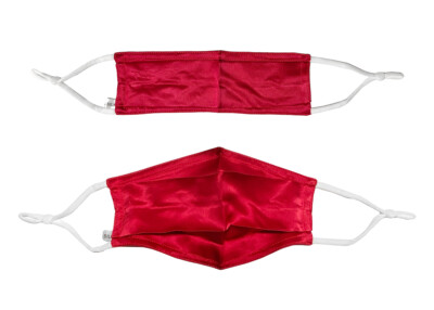 2-pack100% Mulberry Silk shell Red Face Mask Silk Face Masks Washable Face Mask 